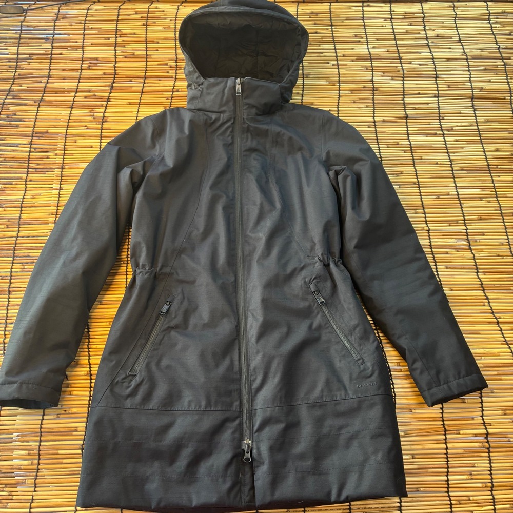 The North Face DryVent Hooded Parka Jacket Black Women Small